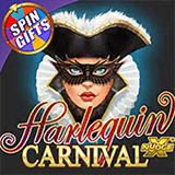 Banner promosi eksklusif pada situs top up game online termurah & terpercaya pilihan gamer Harlequin Carnival